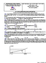 Đề thi học kỳ I môn Hóa học Lớp 12 (Nâng cao) - Mã đề 132 - Năm học 2019-2020 - Trường THPT Lê Quý Đôn